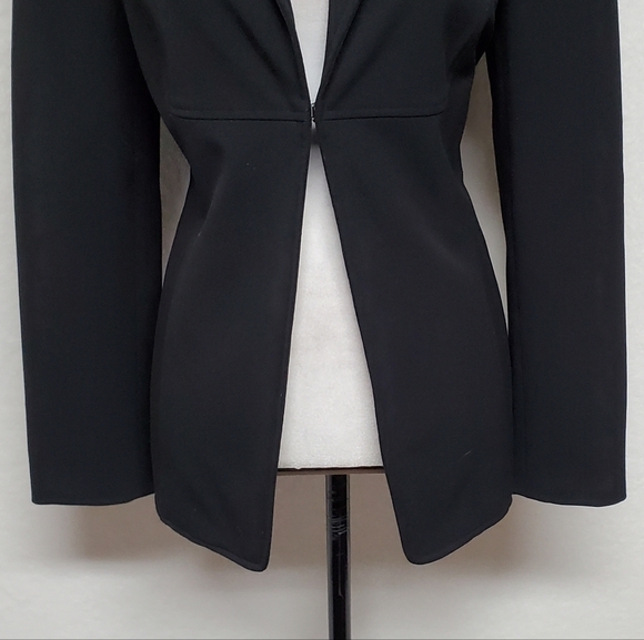 VINTAGE 1990s The Limited Stretch Black Fitted Blazer Lapel Collar Fully Lined - Picture 6 of 13